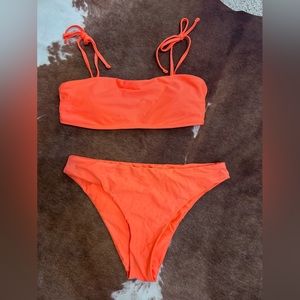 neon orange bikini
